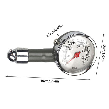 Portable Auto Dial Tire Gauge Car Bike Truck Pressure Tester