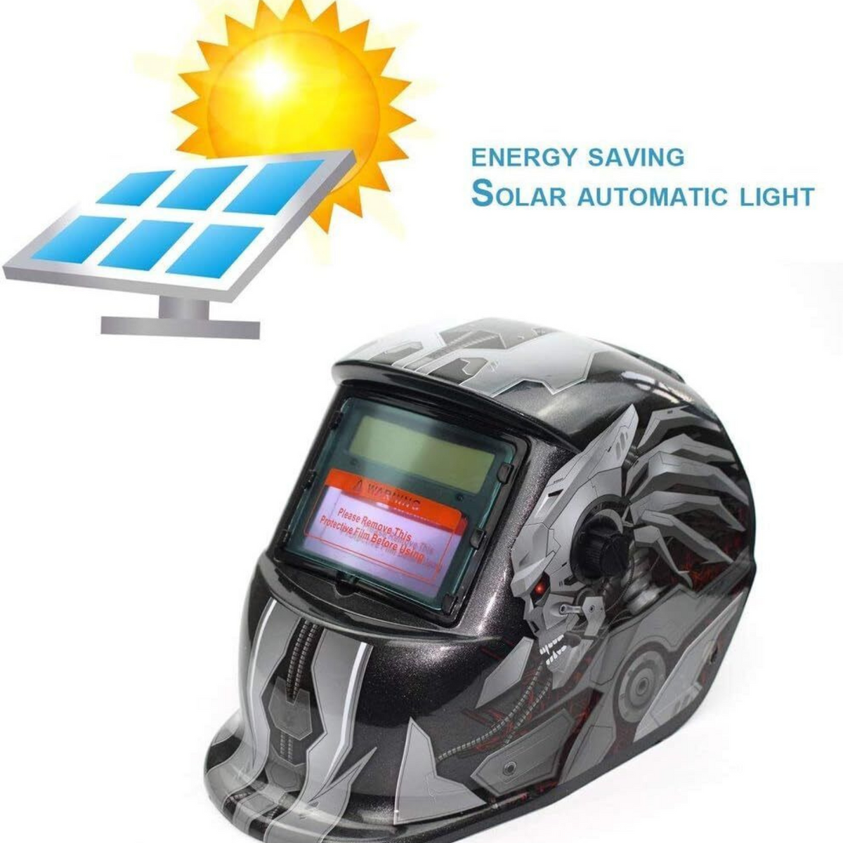 Solar Welding Helmet Mask Auto Darkening Transformer Arc Tig Mig Welder Machine