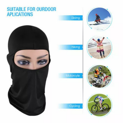 Black Windproof Outdoor Scarf Motorcycle Cycling Face Balaclava Mask