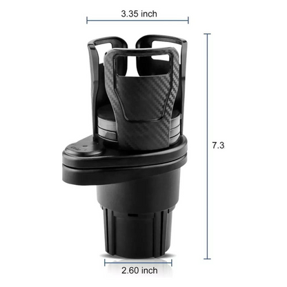 Drink Coffee Water Bottle Cleanse Storage Adjustable 2in1 Car Seat Cup Holder