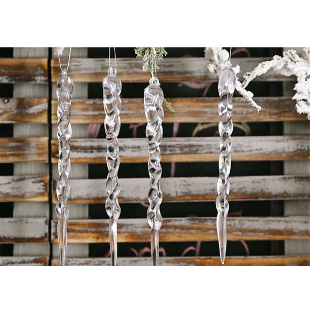 Droplet Icicle Hanging Ornaments Holiday Decor Merry Christmas Tree