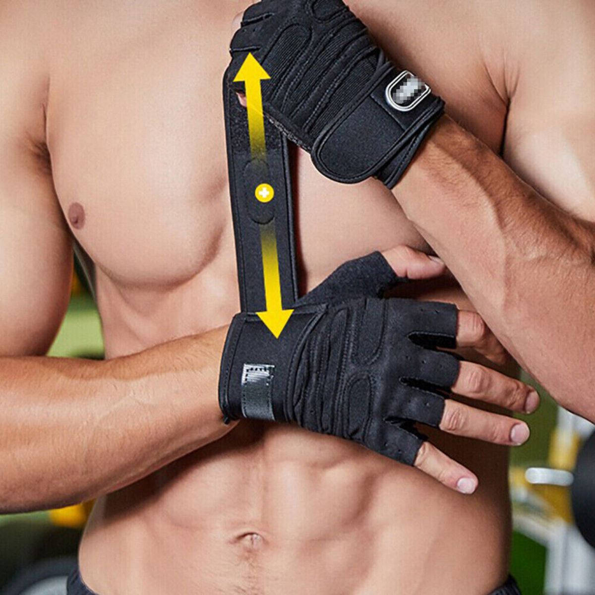Training Wrist Strap Black M Best Weight Lifting Gloves Gym Bodybuilding