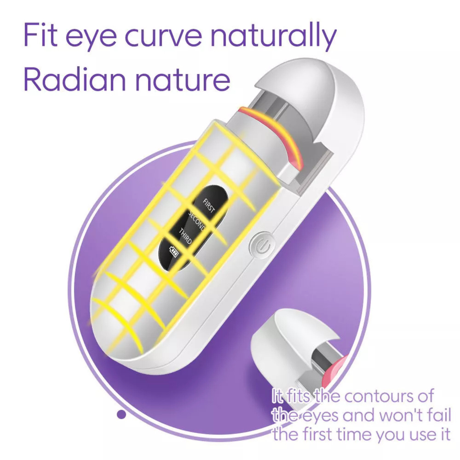 Styling Eyelash Curler  Portable Long-Lasting Electric Heated Eyelash Curlers