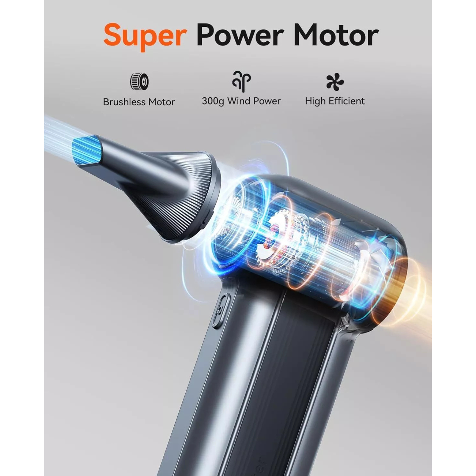 Rechargeable Air Duster Blaster Blower WOLFBOX MF100 150000RPM 3-Gear Cordless