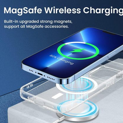 iPhone 15 Pro Magnetic Shockproof Clear Magsafe Case Cover