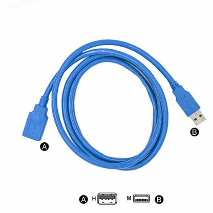 USB 3.0 Male to Female Data Cable 1.5m Super Speed Extension Cord For Pc Camera
