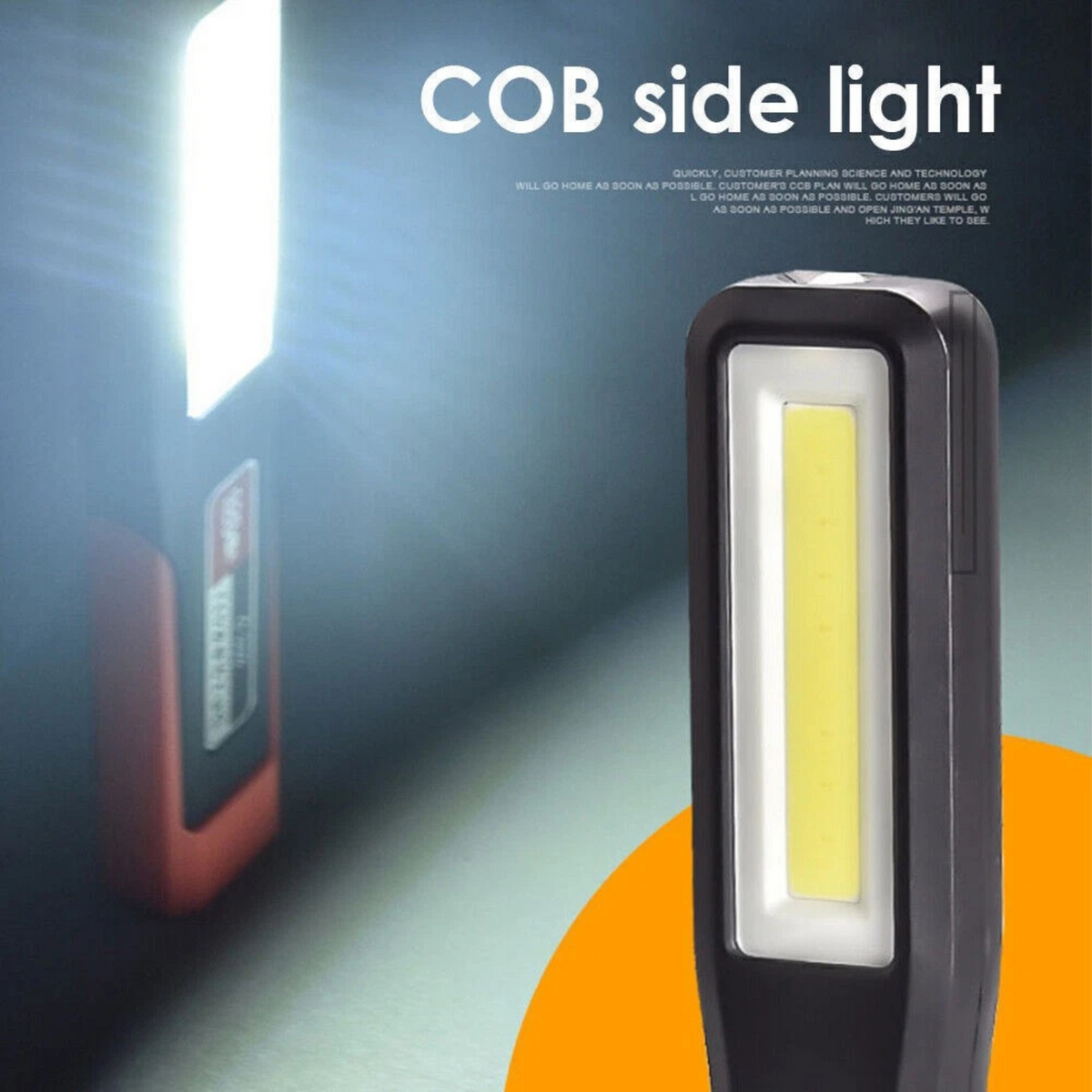 Cordless Magnetic Rechargeable LED Work Light for Garage Use 2pcs Pack