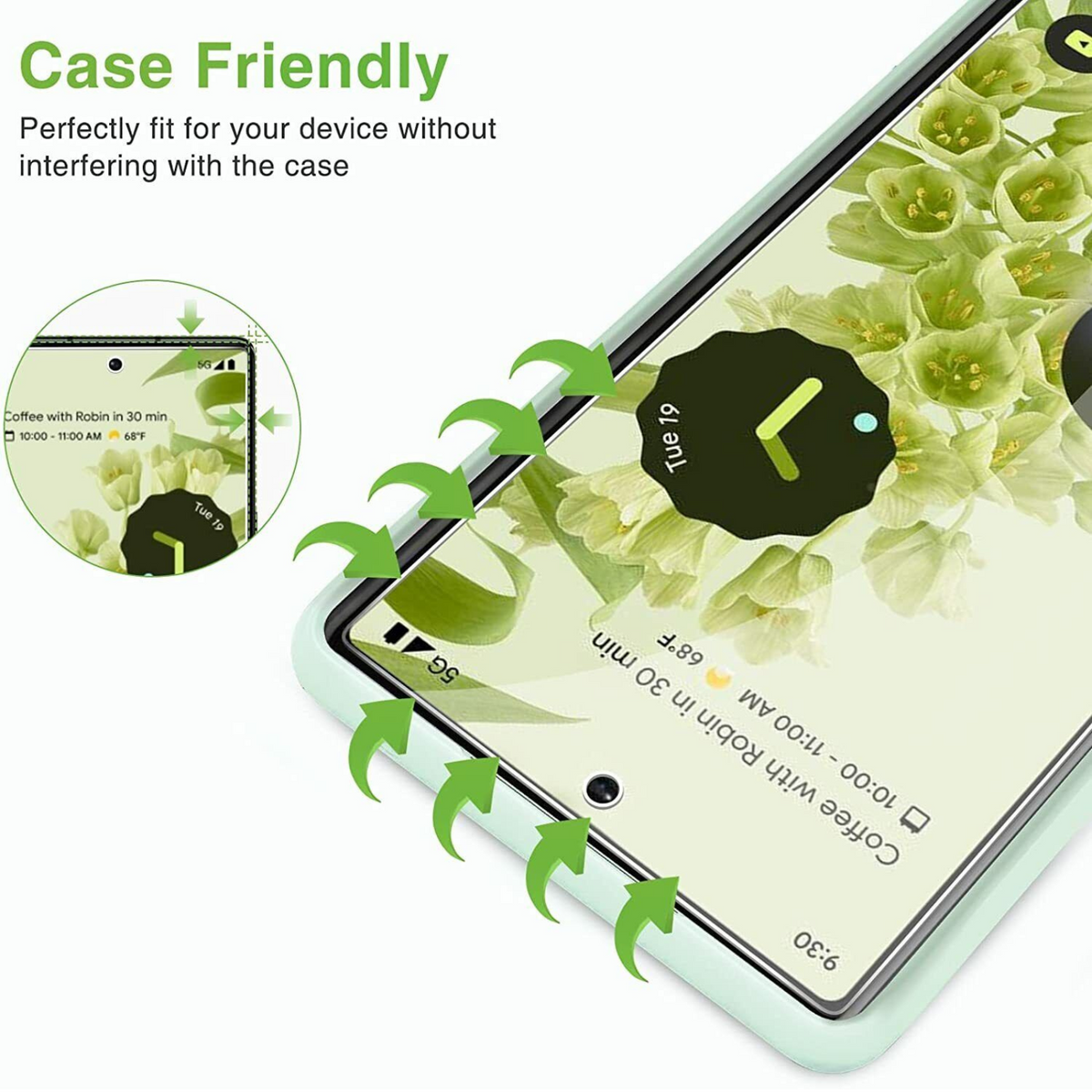 Screen Protector For Google Pixel 7 Pro Maxshield Tempered Glass
