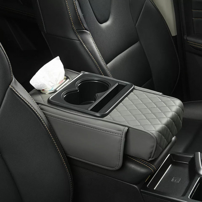 Armrest Cushion Organizer Holder Center Console Grey Armrest Pad
