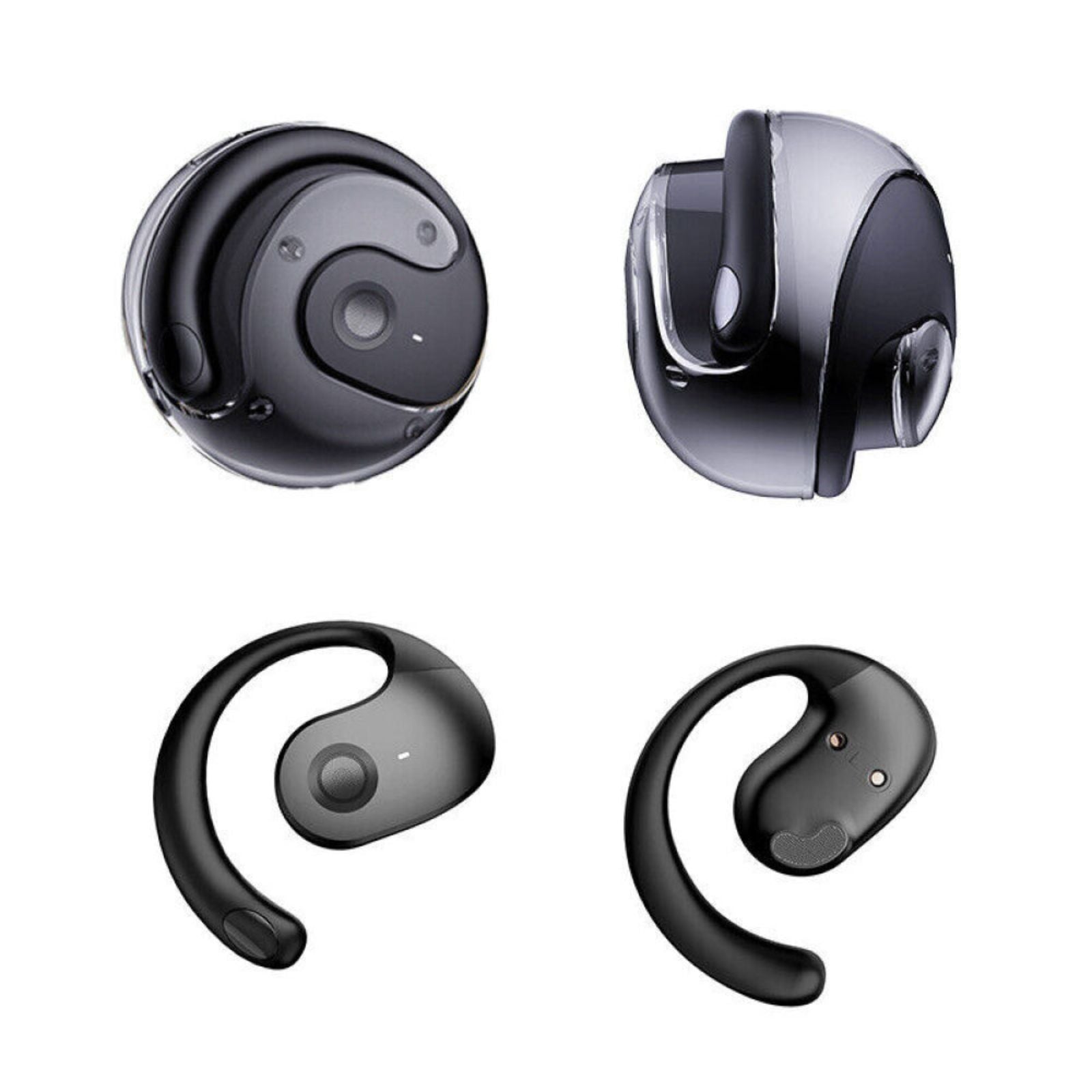 Bluetooth Earphones 5.4 Earbuds Wireless Black Headphones Sport Gym On Ear