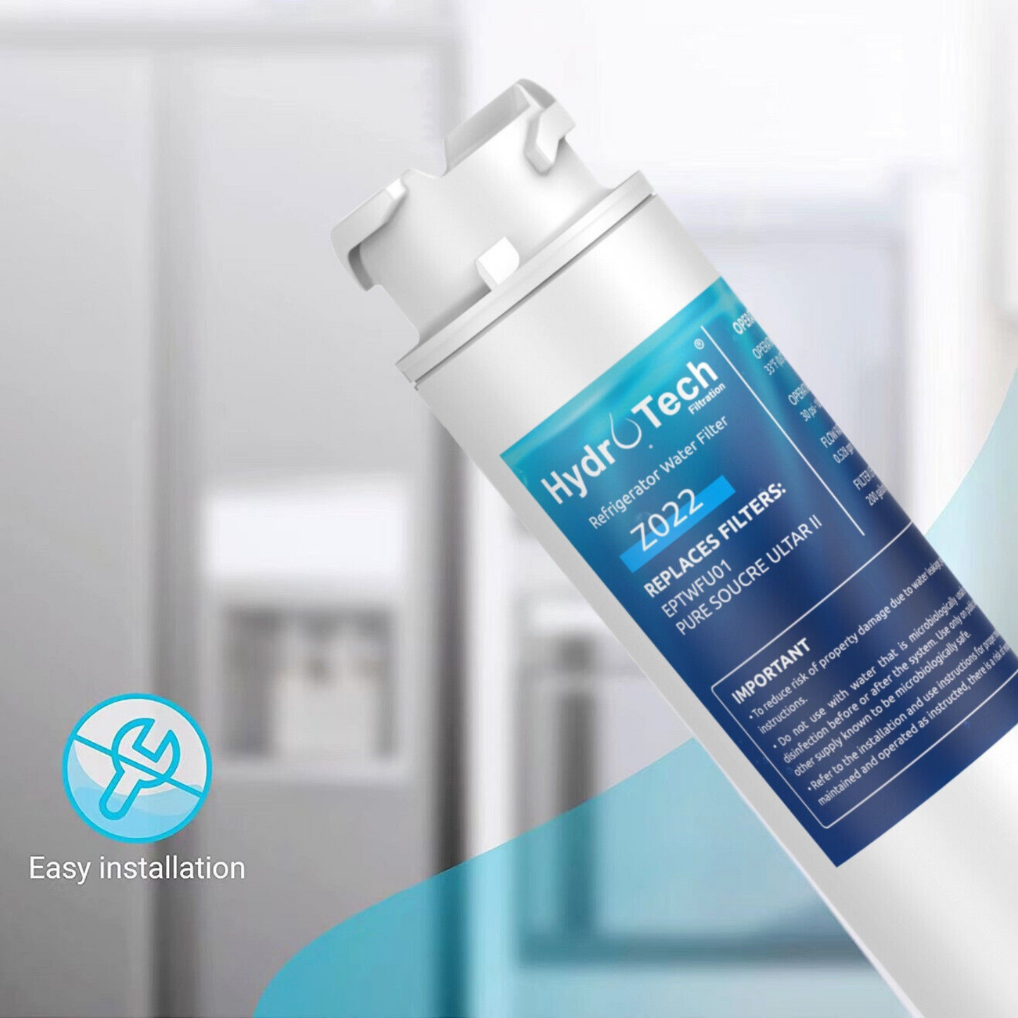 High Quality 2Pack Fridge Water Filter EPTWFU01 for Electrolux