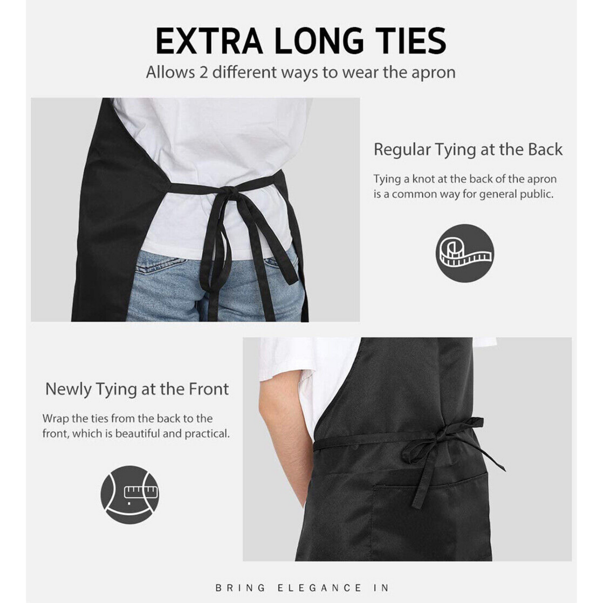 Waterproof Kitchen Chef VIVVA Apron Cooking Washable Adjustable Strap 70X80CM