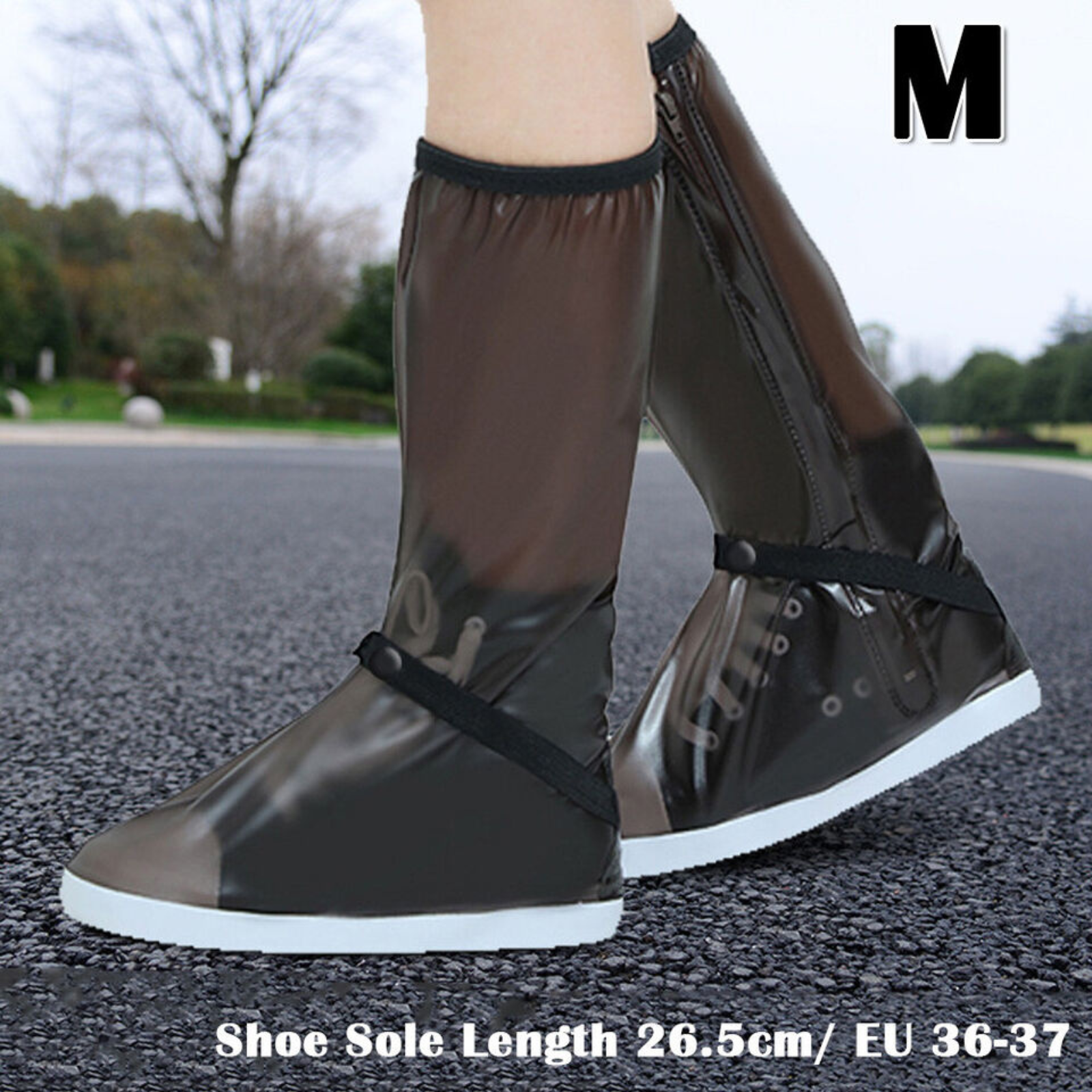 Anti-slip Shoe Cover Medium Rain Shoe Waterproof Boot Gear Reusable