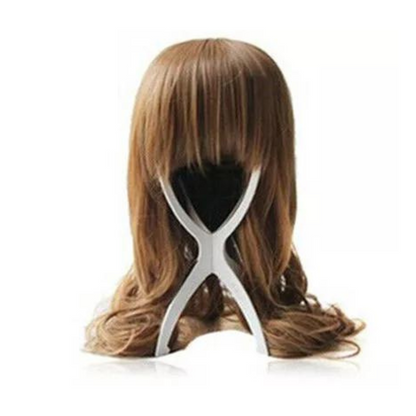 White Wig Hair Tool Display Holder  Folding Hat Cap Stand Stable