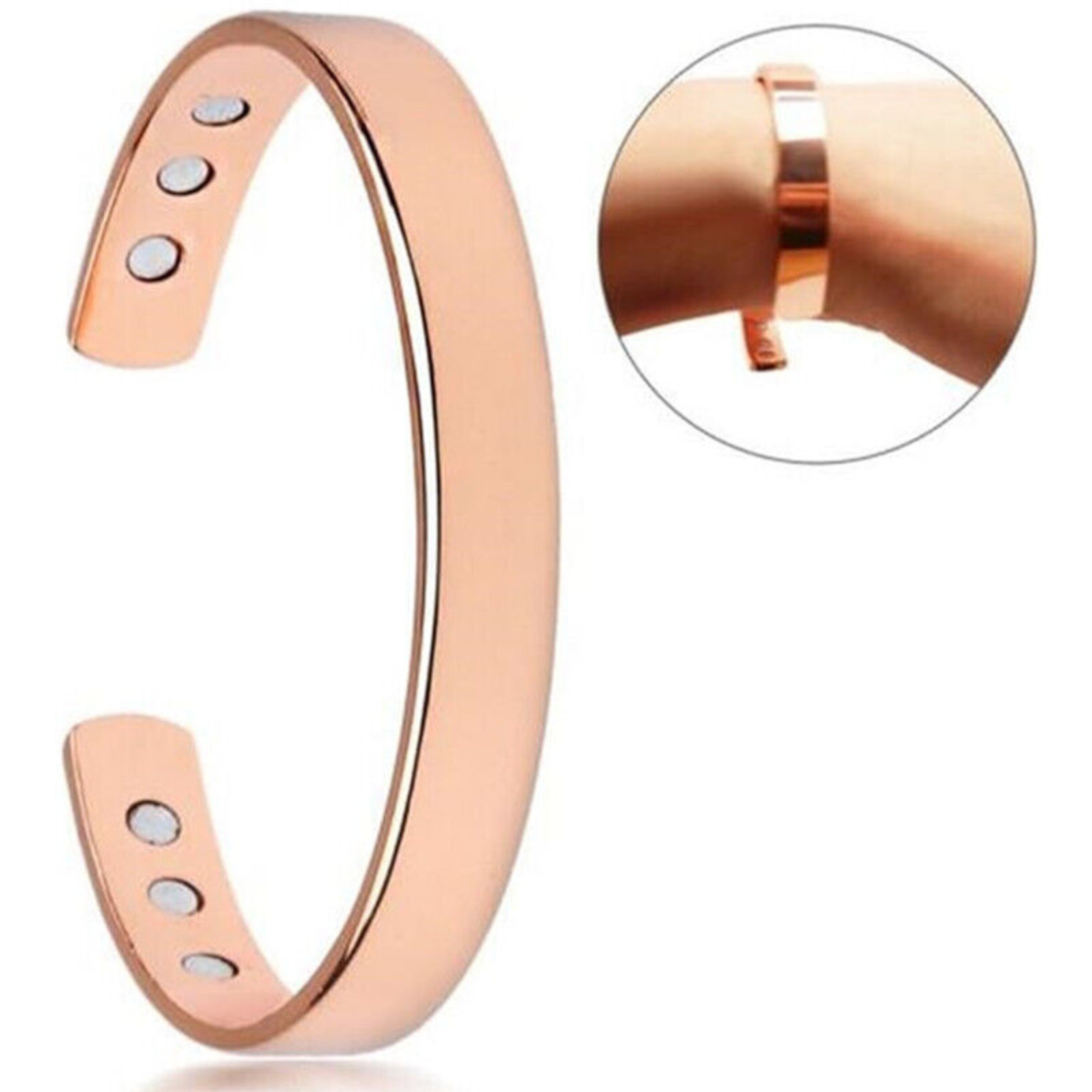 Energy Therapy Bracelet Mens Women Magnetic Copper Bio Arthritis Pain Relief
