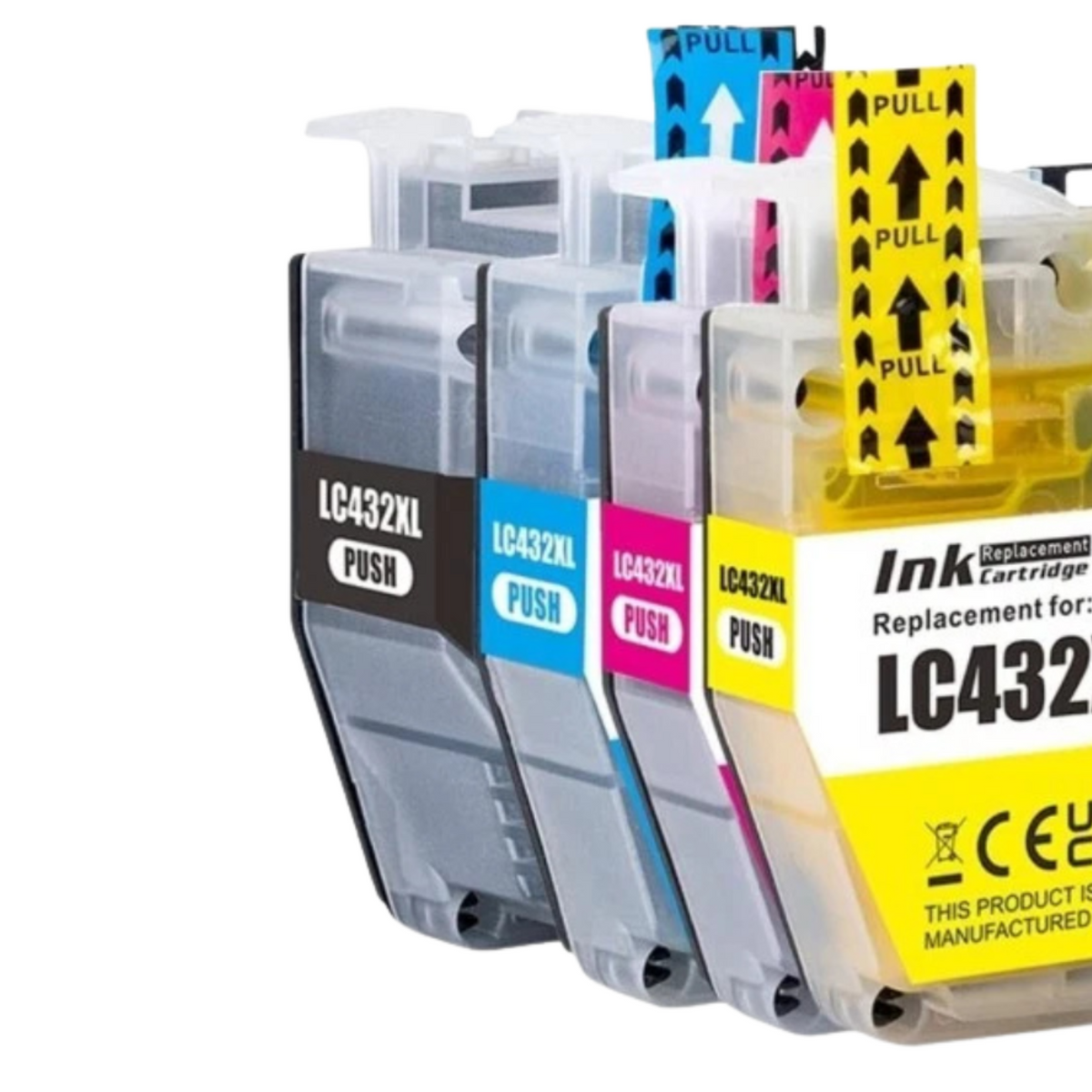 Brother LC-432 Ink Cartridges 4 Pack Compatible Printer Replacement
