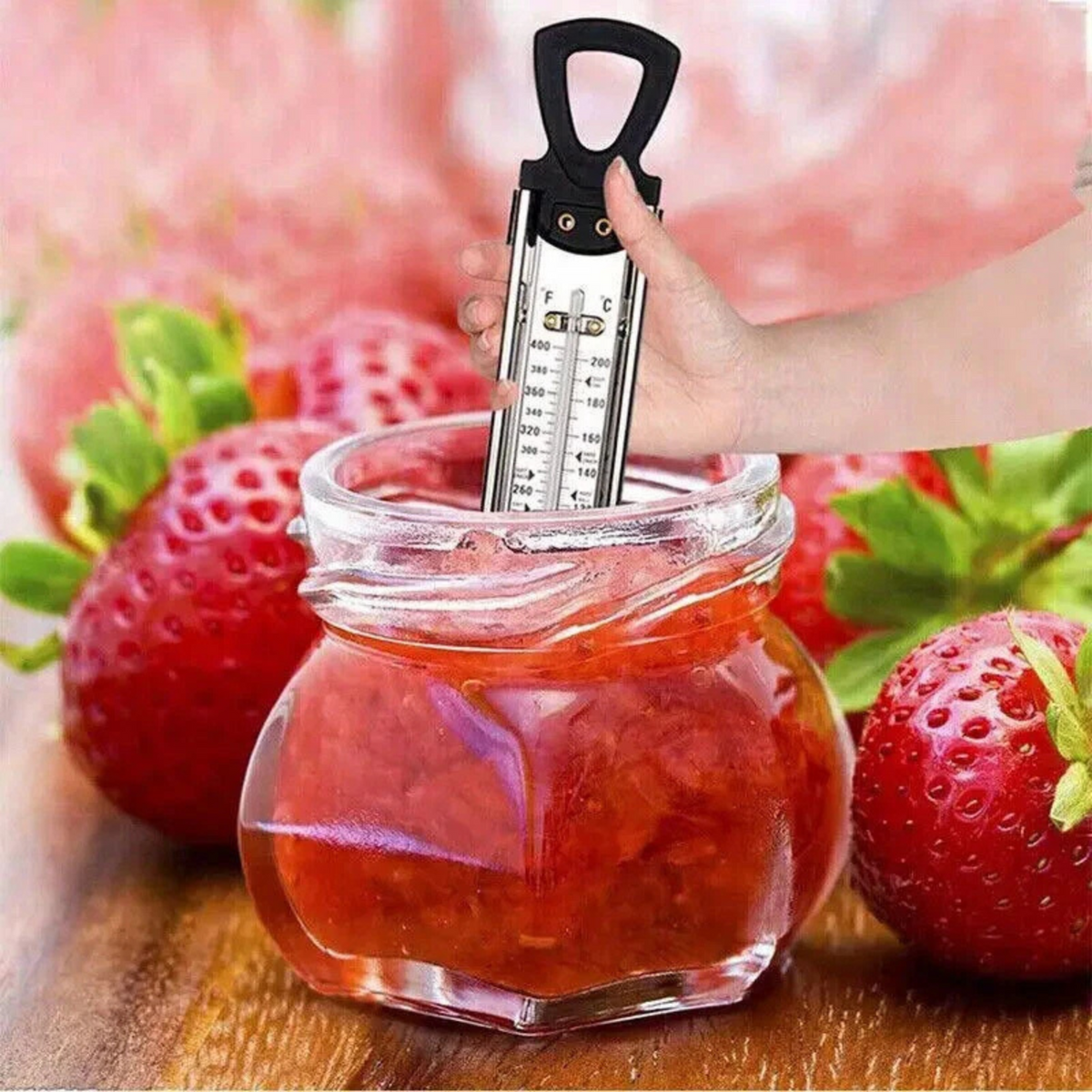 Digital Stainless Steel Cooking Thermometer for Kitchen & BBQ Use