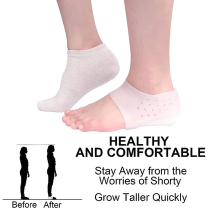 Increase Insole Pain Relieve Sock Liners Invisible Height Lift Heel Pad