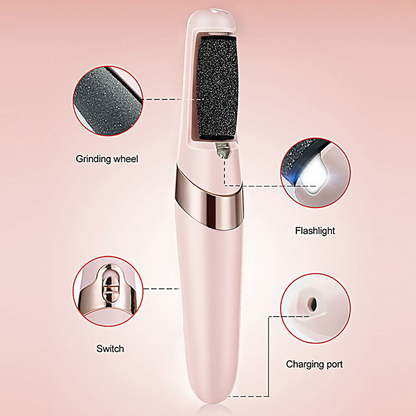 Foot Grinder File Vacuum Hard Portable USB Electric Skin Callus Remover Machine