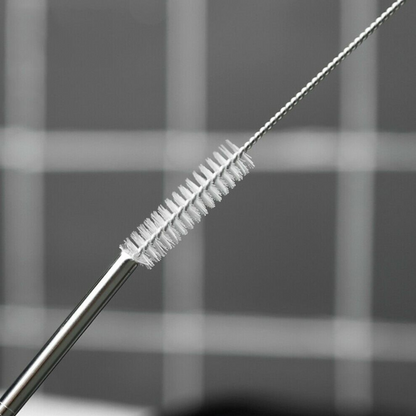 Washable Metal Drinking Straw 10PCS Stainless Steel Straws Bent Long Reusable
