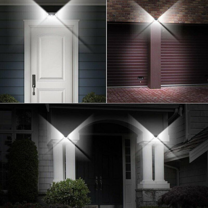 8x Waterproof Sensor Light Outdoor Security Garden 100 LED Solar Power Motion