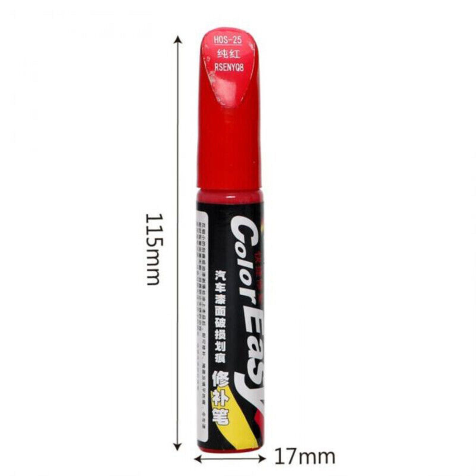 Auto Paint Repair Clear Scratch Remover Touch Up Brush 2pcs Red Fix Pen For Car