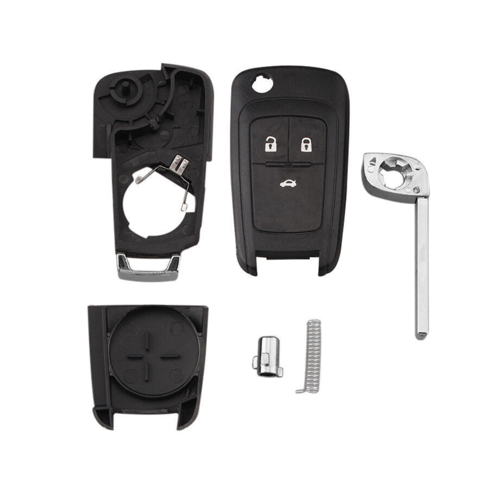 3-Button Key Shell Case Car Remote for Holden Barina TM Cruze Trax