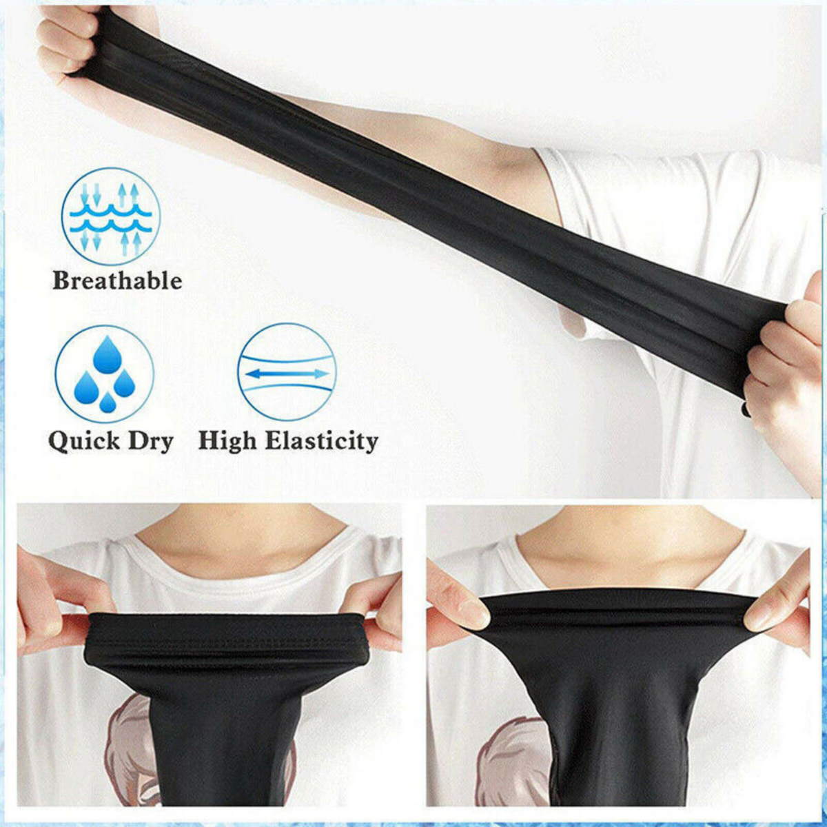 UV Protection Covers Cycling Golf 3 Pairs Cooling Sport Arm Stretch Sleeves Sun