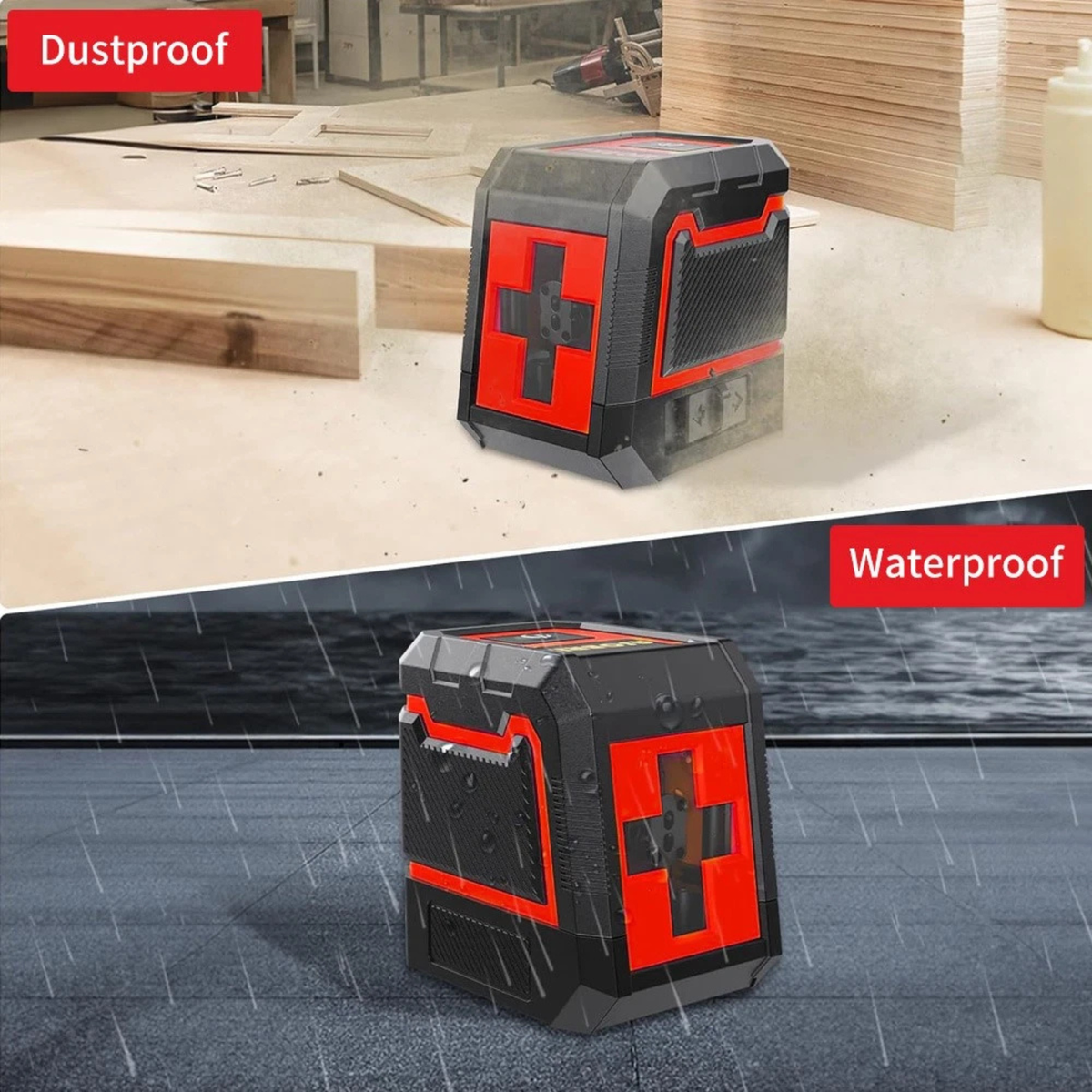 Laser Level Self Leveling 360° Rotary Line Measuring Tool Construction DIY Use
