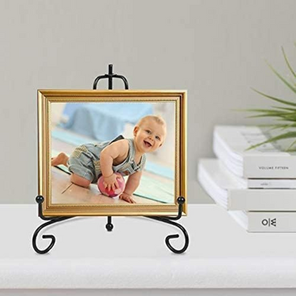 5inch Photo Picture Bowl Dish Book Holder Plate Stands Iron Display Easel Frame