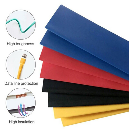 Assortment Wire Cable Insulation Sleeving Kit 530 pcs Heat Shrink Tubing Tube