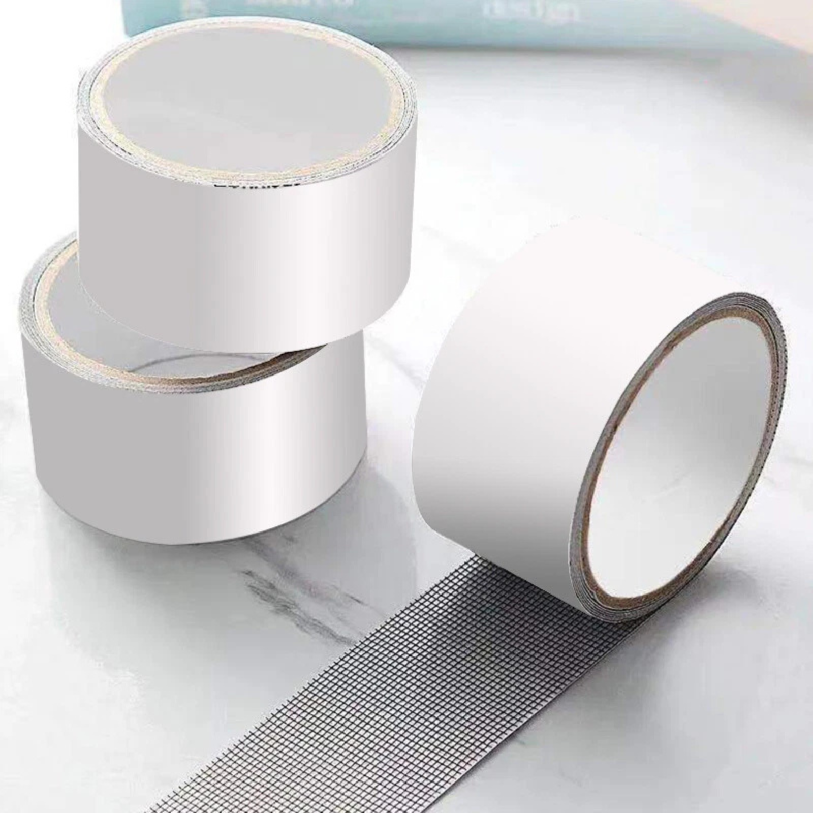 Fly Screen Repair Tape 2x Black Window Door Mesh Fix Kit