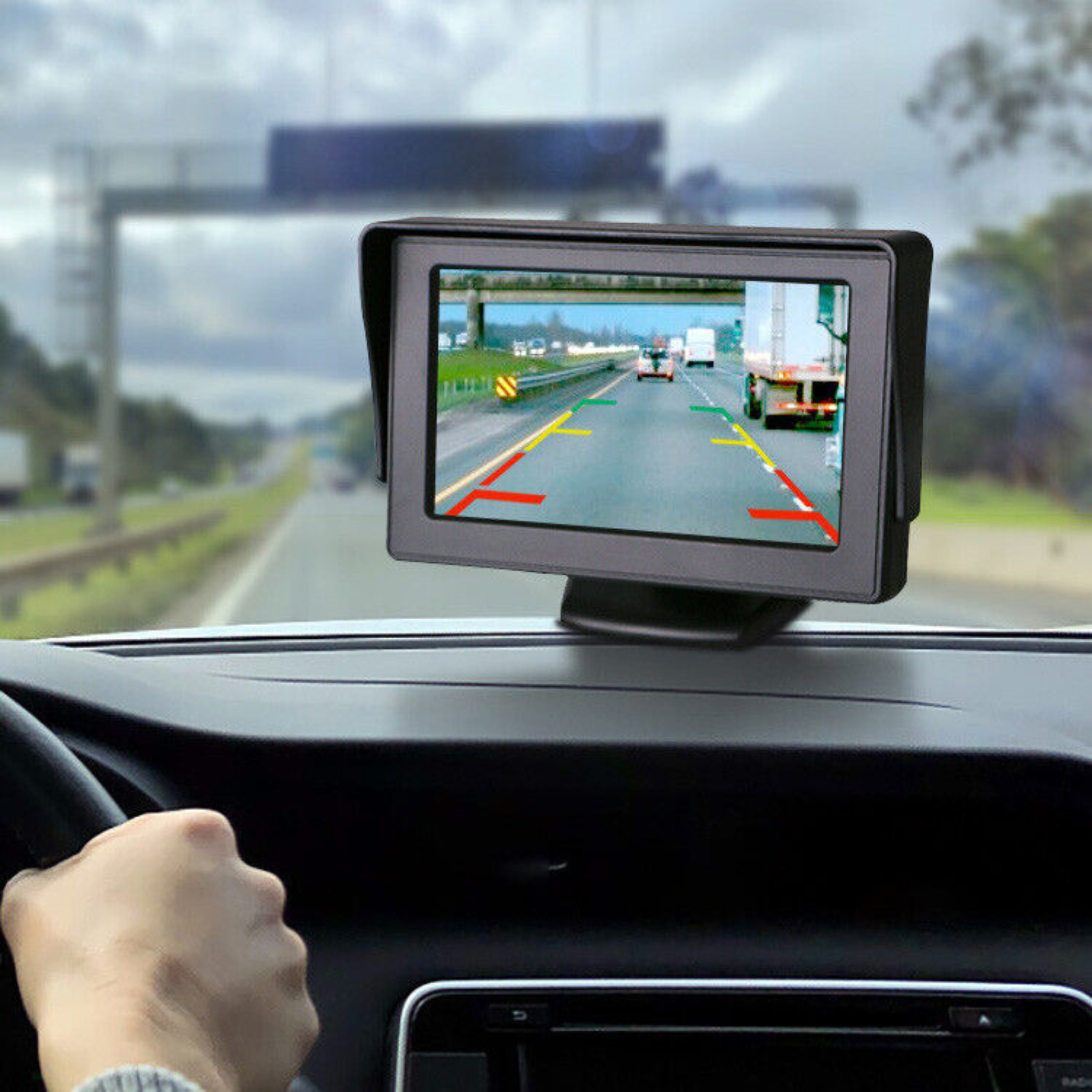 Night Vision Rear View Parking Cam Waterproof HD Car Reverse Camera Kit Monitor