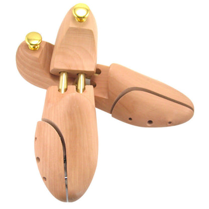 Wooden Shoe Tree Shaper UK 7-8/EU 41-42  Men Women Adjustable Cedar Stretcher