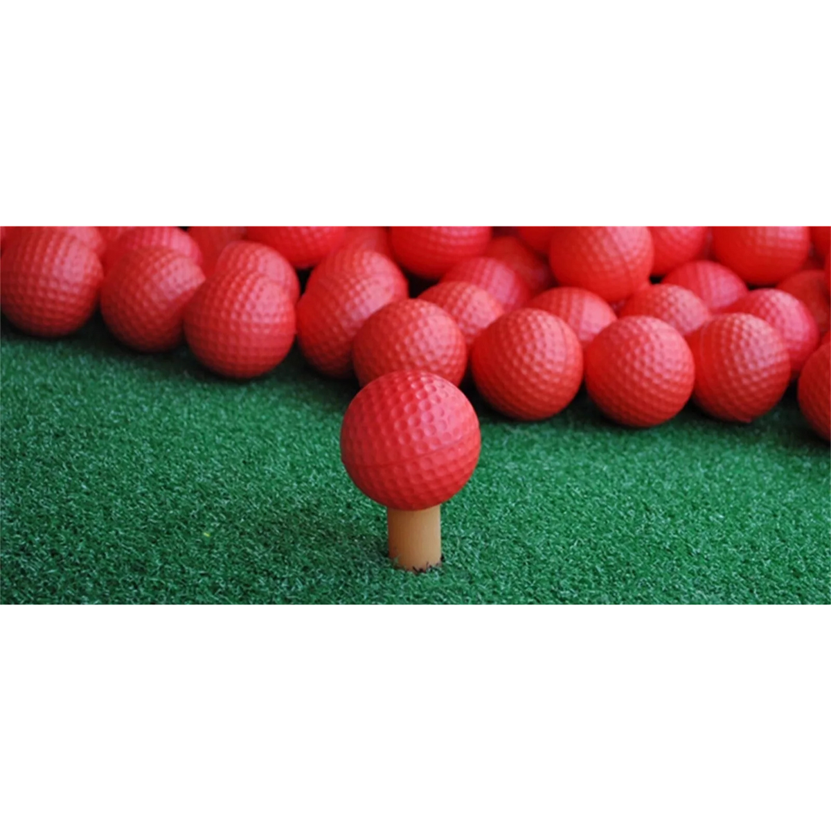 Red 12x Ball Indoor Outdoor Training Golf Practice Foam Balls PU Sponge