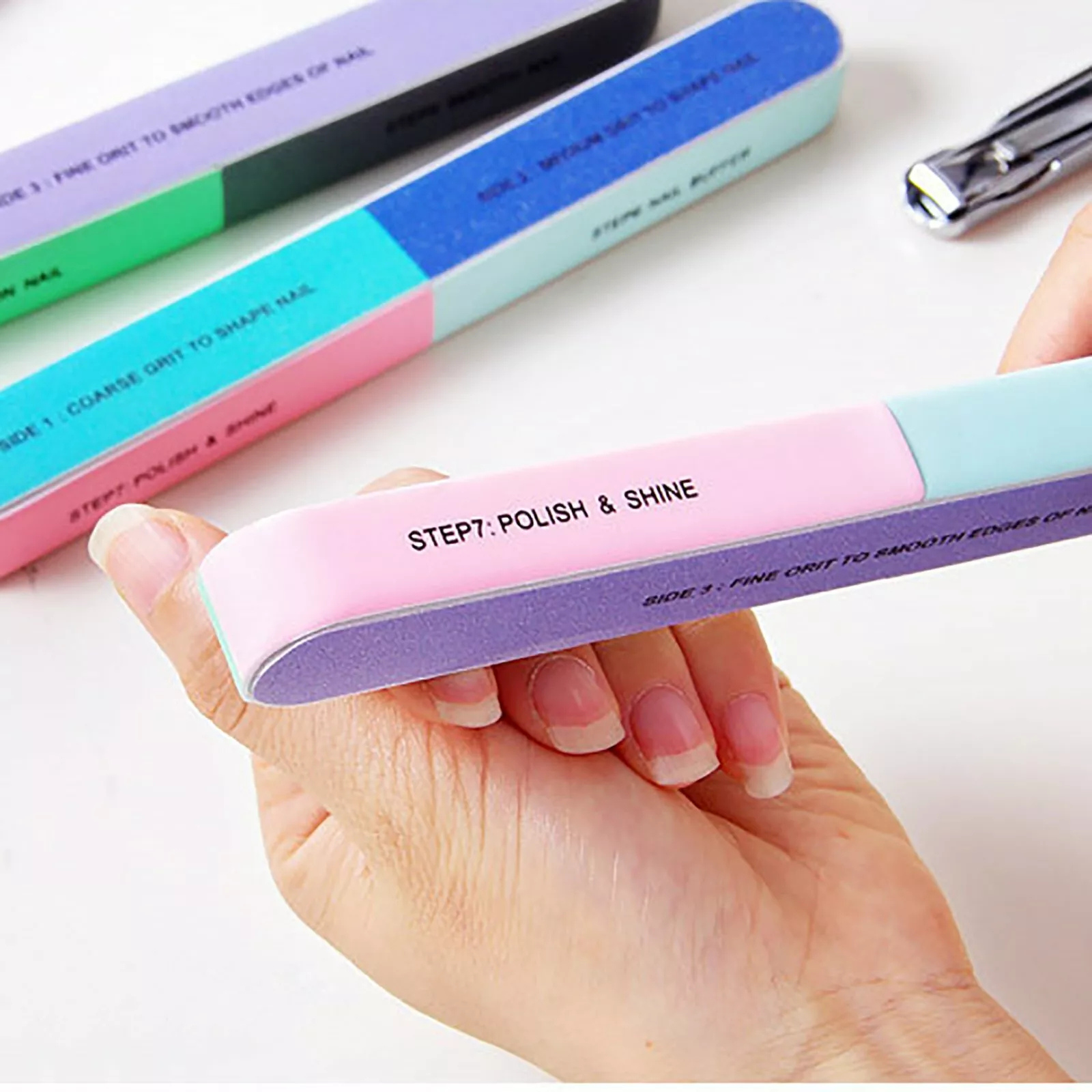 10x Pedicure Manicure Gel File Nails Filer Art Nail Files Sanding Buffer Grit