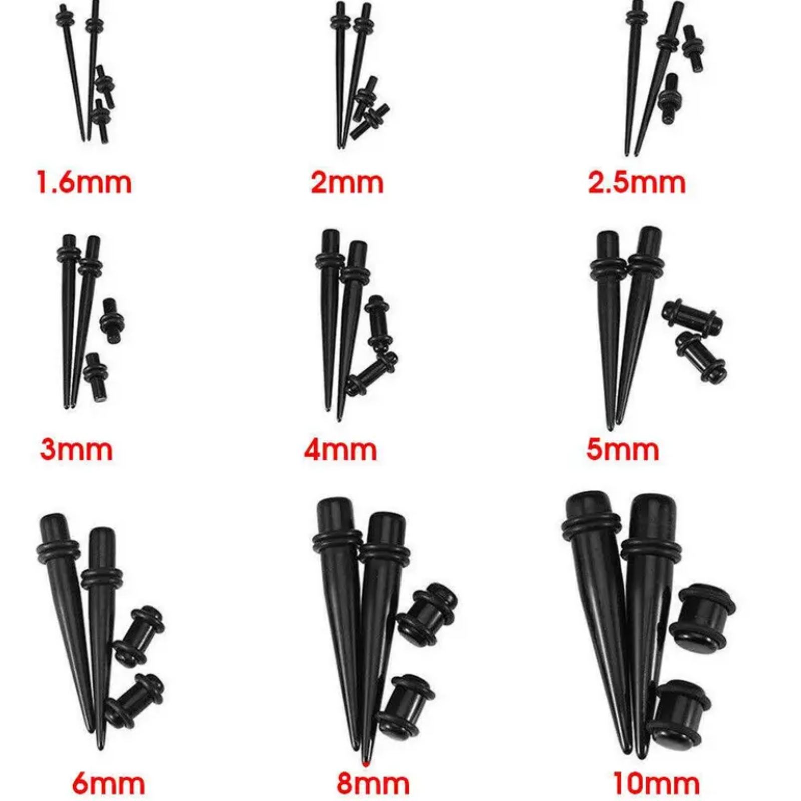 Stretcher Tapers Expander Ear Stretching Kit Set Stretch Ear Plug