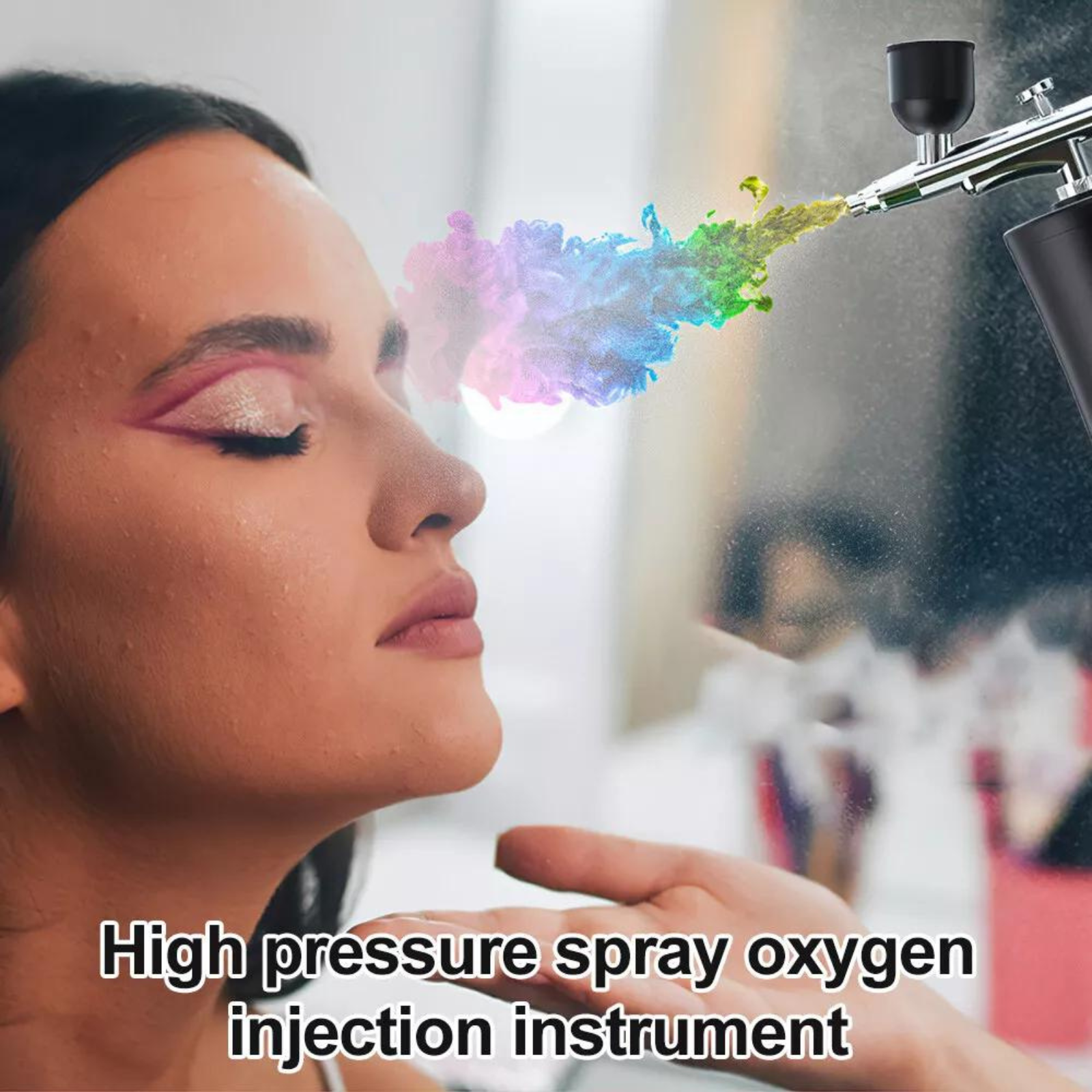 Air Brush Compressor Kit Spray Gun Action Nail Paint Tattoo Dual Action