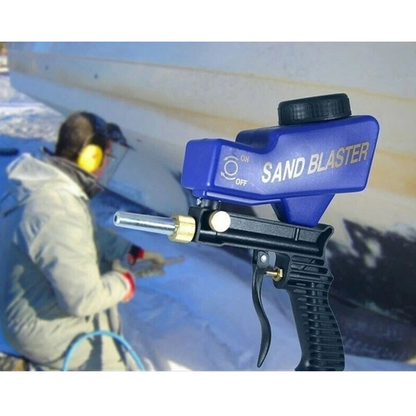 Gravity Sand Blaster Gun Portable Pneumatic Tool Surface Cleaning Device