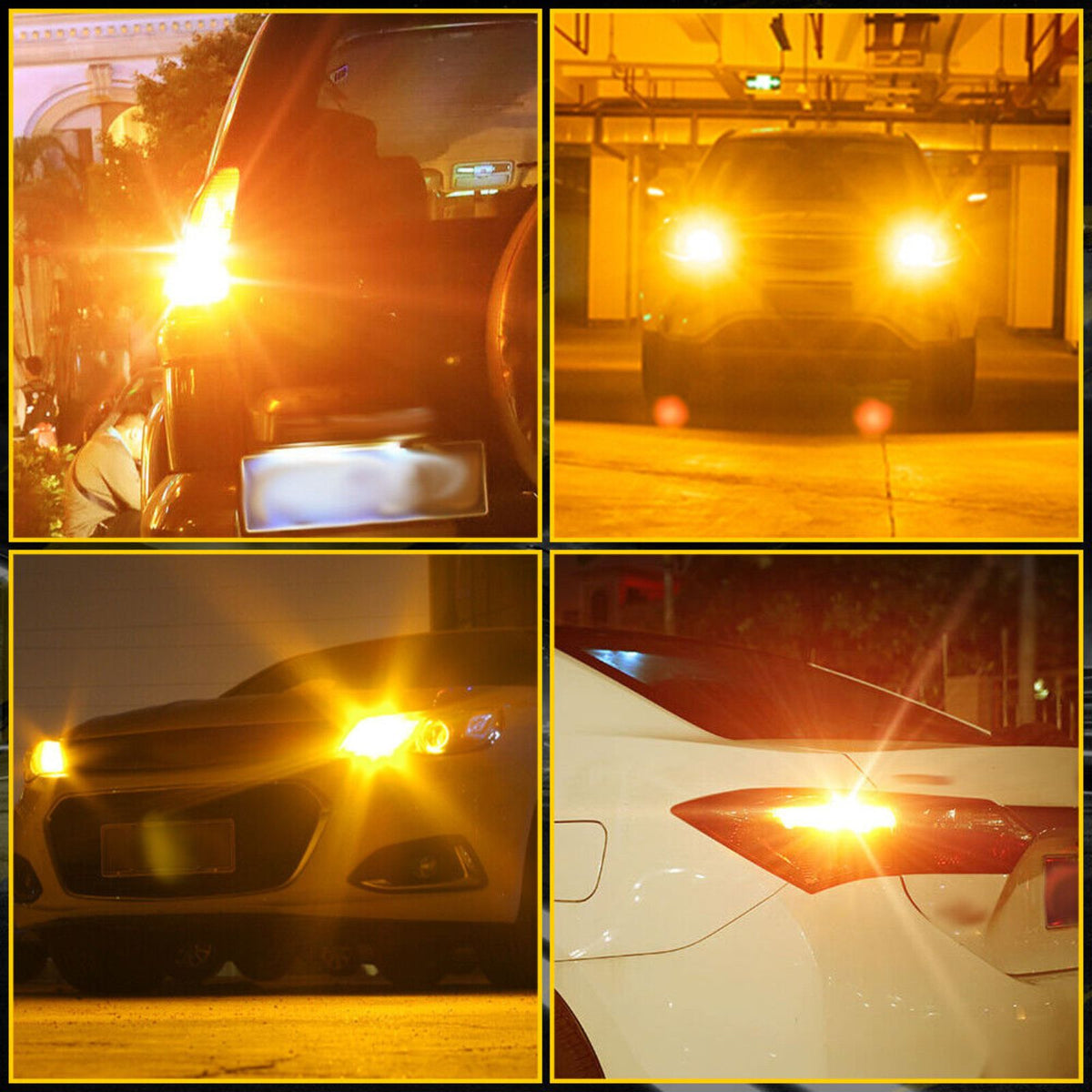 1156 P21W 33LEDS BA15S 5730 Canbus Bulb 4x Led Turn Signal Indicator Amber Globe