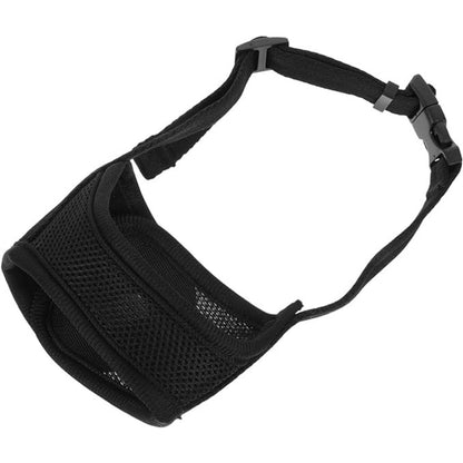 Black Adjustable Pet Dog Mask Stop Bark Bite Mesh Muzzle Grooming Chewing Medium