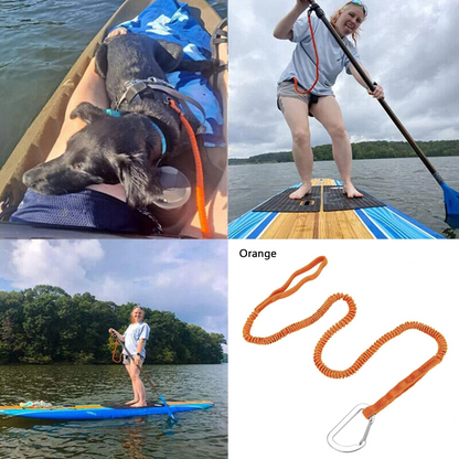 Safety Rope for Kayak Paddles Hook Kayak Paddle Leash Canoe Orange