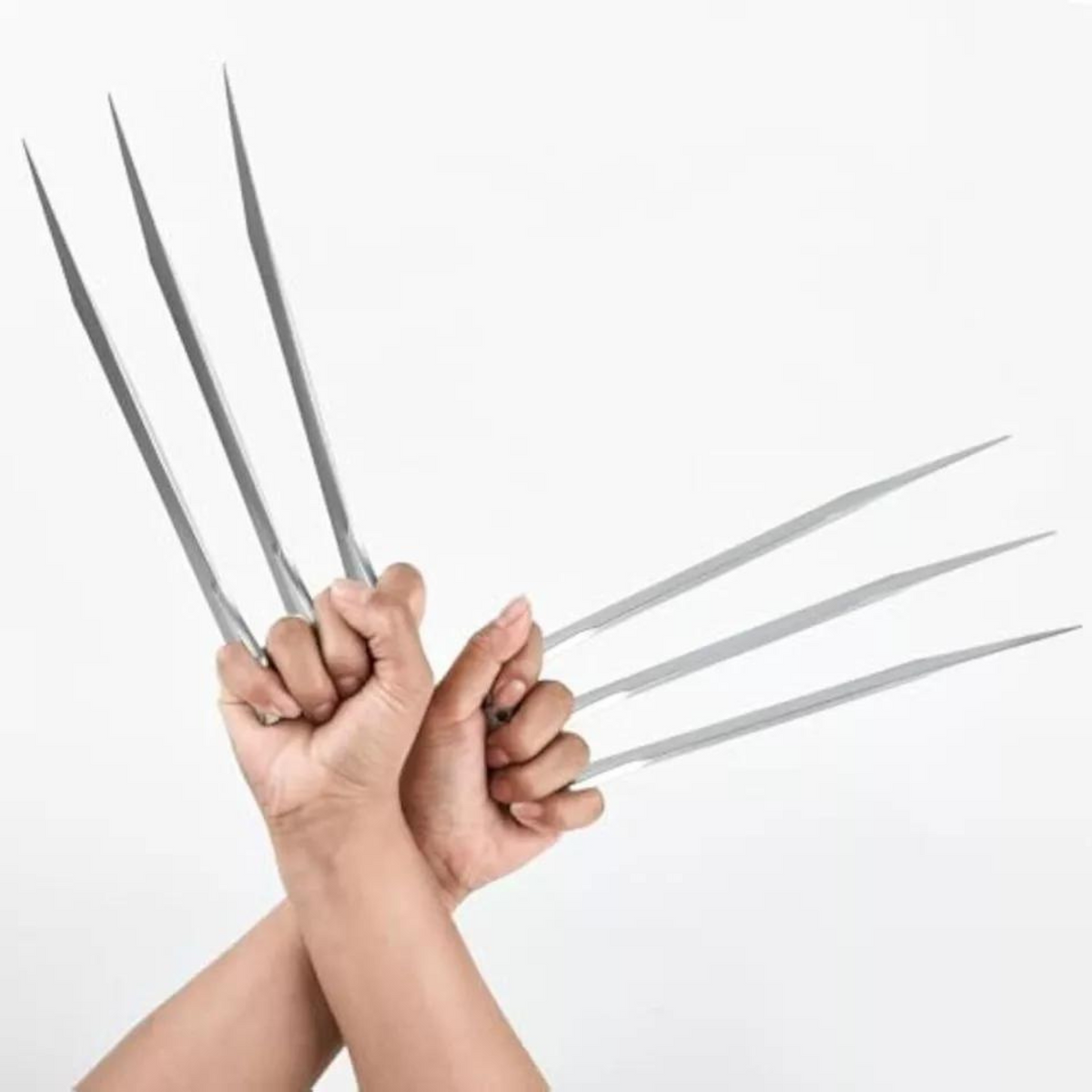 1 Pair Logan Costume Props Halloween X Man Wolverine Claws ABS Cosplay Claws