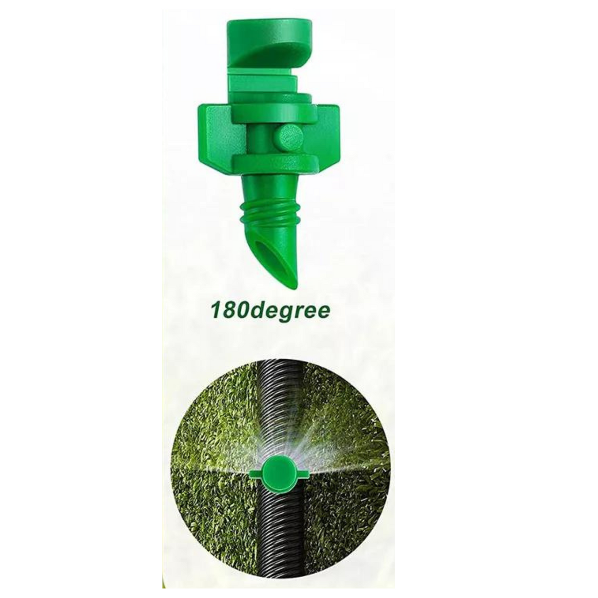 180 Degree Green Nozzle Sprinkler Irrigation Jets Watering Misting Micro Spray