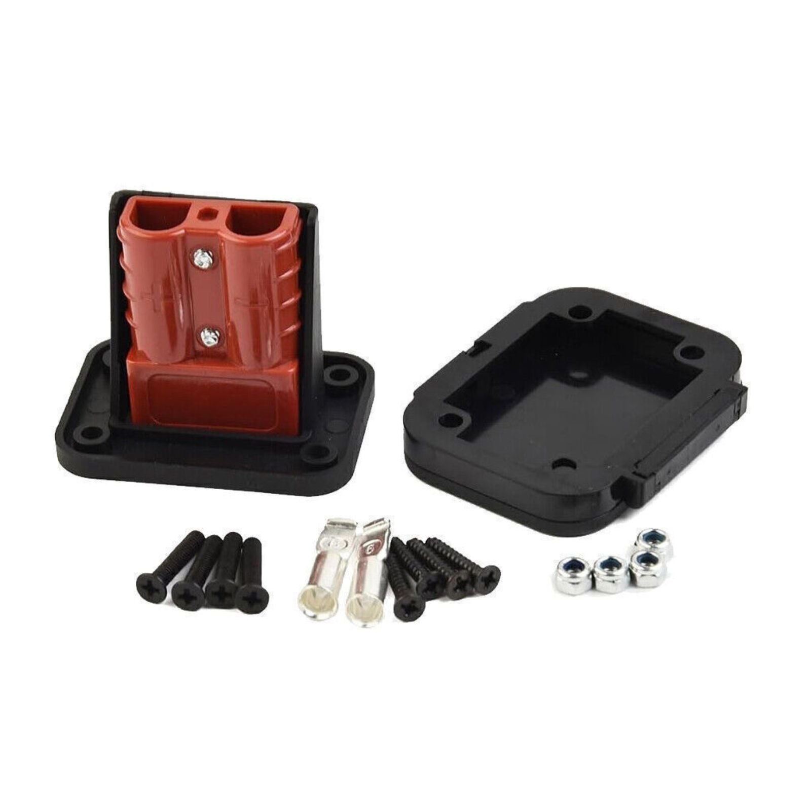Flush Mount 50Amp Anderson Plug For Caravan Boat Mounting Bracket Panel Cover