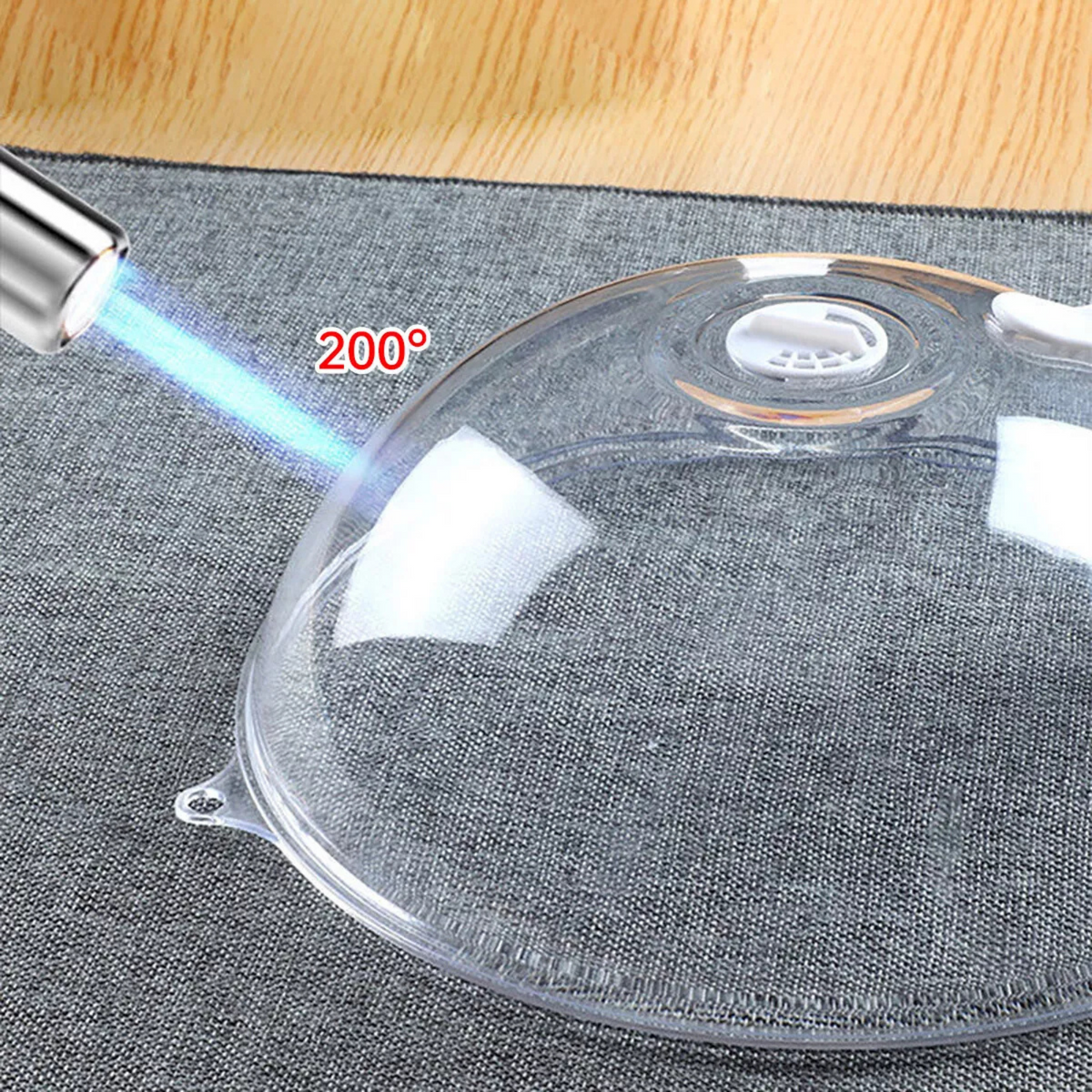 Microwave Oven Food Cover Splatter Guard Plate Lid Turntable  Steam Vents Plate