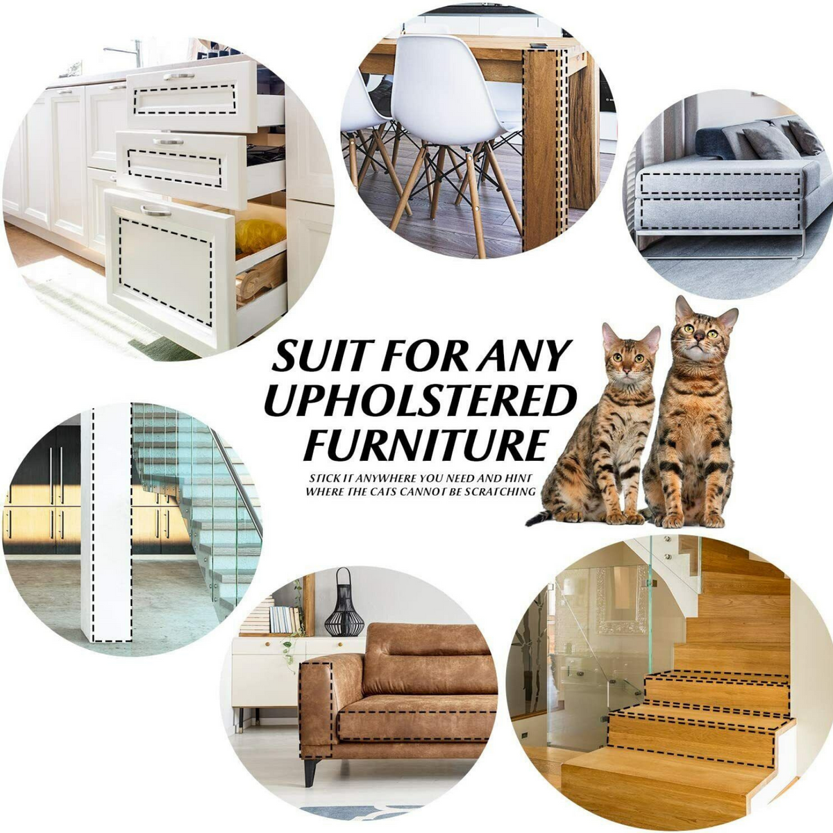 Anti-Scratching Protector Cat Sofa Stickers Scratch Guard Pet Furniture Couch