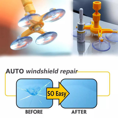 Windscreen Repair Kit Chip Resin Glass Recovery Windows Tool Crack Car