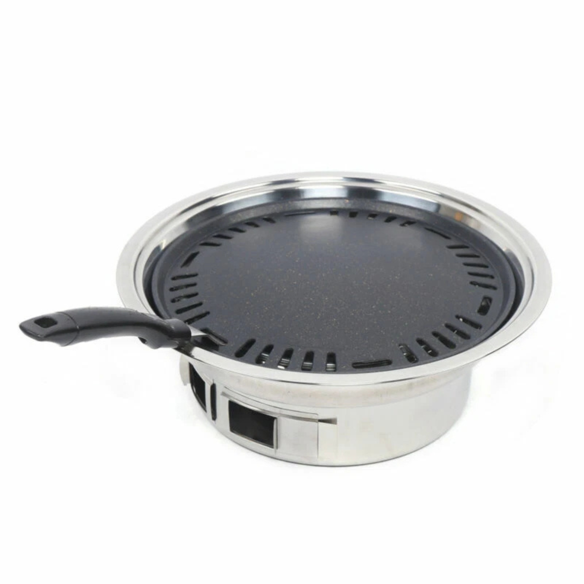 Korean Style Portable Charcoal BBQ Grill Compact Tabletop Cooking Stove Set