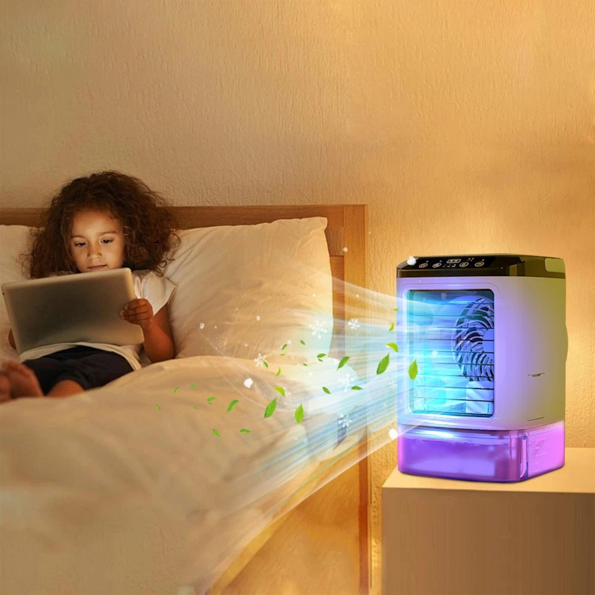 Mini Portable Air Conditioner Evaporative Cooler for Personal Space